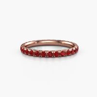 Image of Stackable Ring Jackie 2.0<br/>585 rose gold<br/>Ruby 2 mm