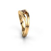 Bild von Ring Sigrid 1<br/>585 Gold<br/>Braun Diamant 0.25 crt