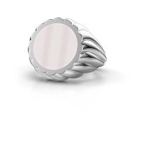 Afbeelding van Zegelring Mano<br/>950 platina<br/>Rode lagensteen 13 mm