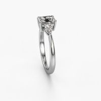 Afbeelding van Verlovingsring Chanou Rad<br/>585 witgoud<br/>Lab-grown diamant 1.17 crt