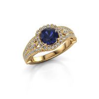 Image of Engagement ring Darla 585 gold sapphire 6.5 mm