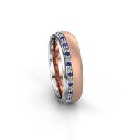 Image of Wedding ring WH0303L36BMP<br/>585 rose gold ±6x2 mm<br/>Sapphire