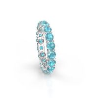 Bild von Ring heddy rnd 3.4<br/>950 Platin<br/>Blau Topas 3.4 mm