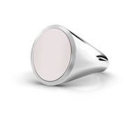 Afbeelding van Zegelring Herman 4<br/>585 witgoud<br/>rode lagensteen 15x12 mm