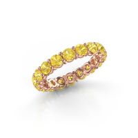 Bild von Ring heddy rnd 3.4<br/>585 Roségold<br/>Gelb Saphir 3.4 mm