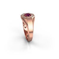 Image of Men's ring jaap<br/>585 rose gold<br/>Rhodolite 5 mm