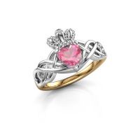 Image of Ring Lucie 585 gold pink sapphire 6 mm