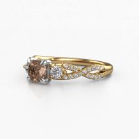 Image of Engagement Ring Marilou Cus<br/>585 gold<br/>Brown Diamond 1.060 Crt