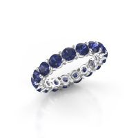 Bild von Vorsteckring heddy rnd 3.7<br/>585 Weißgold<br/>Saphir 3.7 mm