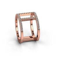 Afbeelding van Ring Amee 585 rosé goud diamant 0.407 crt