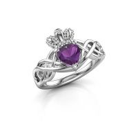 Image of Ring Lucie 950 platinum amethyst 6 mm