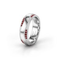 Image of Wedding ring WH2062L26BM<br/>950 platinum ±6x2 mm<br/>Ruby