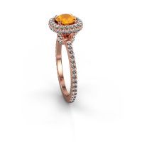 Image of Engagement ring Talitha RND 585 rose gold citrin 6.5 mm