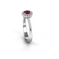 Image de Bague de fiançailles Anca<br/>585 or blanc<br/>Rhodolite 4.2 mm