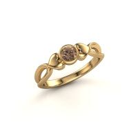 Image of Ring Lorrine 585 gold brown diamond 0.25 crt