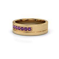 Image of Wedding ring WH0312L16AM<br/>585 gold ±6x1.7 mm<br/>Amethyst