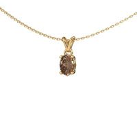Image de Collier Lucy 1<br/>585 or jaune<br/>Diamant brun 0.80 crt
