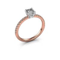 Image of Engagement ring saskia 1 cus<br/>585 rose gold<br/>diamond 0.784 crt