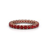 Image of Stackable ring Michelle full 2.4 585 rose gold ruby 2.4 mm