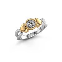 Image of Ring Lorrine 585 white gold diamond 0.60 crt