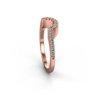 Afbeelding van Aanschuifring SRH0636C10H6<br/>585 rosé goud<br/>Diamant 0.288 crt