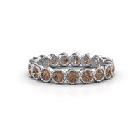Image of Ring Mariam 0.07 950 platinum brown diamond 1.52 crt