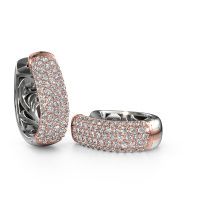Image of Hoop earrings Danika 12.5 B 585 rose gold lab grown diamond 2.307 crt