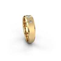 Image of Men's ring justin<br/>585 gold<br/>Aquamarine 2.5 mm
