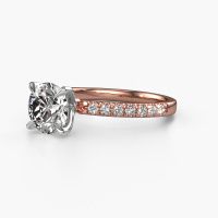 Image of Engagement Ring Crystal Rnd 2<br/>585 rose gold<br/>Lab-grown Diamond 1.78 Crt
