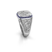 Image of Men's ring johan 2<br/>950 platinum<br/>Sapphire 1.2 mm