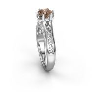 Image of Engagement ring shan<br/>950 platinum<br/>Brown diamond 0.80 crt