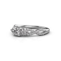Afbeelding van Verlovingsring Marilou RND 950 platina diamant 0.66 crt