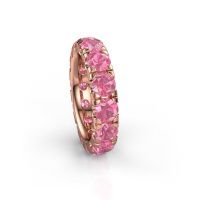 Bild von Vorsteckring jackie 4.7<br/>585 Roségold<br/>Pink Saphir 4.7 mm