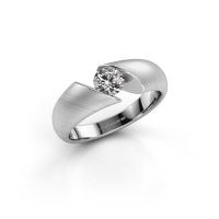 Image de Bague de fiançailles Hojalien 1<br/>585 or blanc<br/>Diamant 0.50 crt