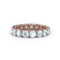 Bild von Vorsteckring heddy rnd 3.7<br/>585 Roségold<br/>Aquamarin 3.7 mm