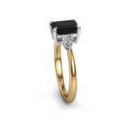 Afbeelding van Verlovingsring Chanou EME 585 goud zwarte diamant 2.22 crt