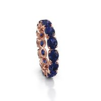 Bild von Ring vivienne ovl 5x4<br/>585 Roségold<br/>Saphir 5x4 mm