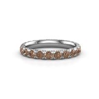 Image of Stackable Ring Jackie 2.7<br/>585 white gold<br/>Brown Diamond 1.76 Crt