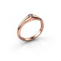 Image of Pinky ring thorben<br/>585 rose gold<br/>Diamond 0.10 crt