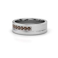 Image of Wedding ring WH0312L16AM<br/>950 platinum ±6x1.7 mm<br/>Smokey quartz