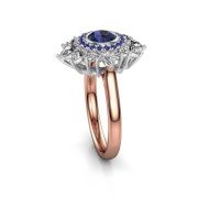 Image of Engagement ring Tianna 585 rose gold sapphire 5 mm