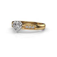 Afbeelding van Verlovingsring Lieke Heart 585 goud lab-grown diamant 0.340 crt