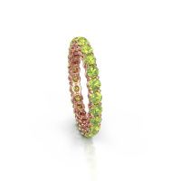 Image of Stackable ring Michelle full 2.7 585 rose gold peridot 2.7 mm