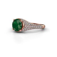 Bild von Verlobungsring lovella<br/>585 Roségold<br/>Smaragd 7 mm