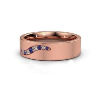 Image of Wedding ring WH2053L16BP<br/>585 rose gold ±6x2 mm<br/>Sapphire