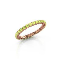 Image of Stackable ring Michelle full 2.0 585 rose gold peridot 2 mm