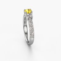 Image of Engagement Ring Marielle Rnd<br/>585 white gold<br/>Yellow sapphire 5 mm