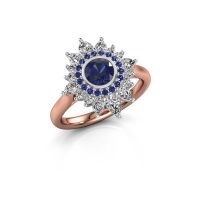 Image of Engagement ring Tianna 585 rose gold sapphire 5 mm