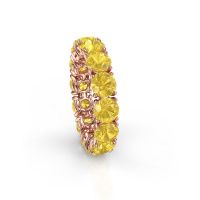 Bild von Ring vivienne 5.0<br/>585 Roségold<br/>Gelb Saphir 5 mm