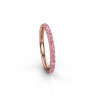 Image of Stackable Ring Jackie 1.7<br/>585 rose gold<br/>Pink sapphire 1.7 mm